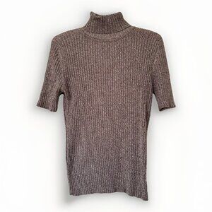 BP Basic Pieces Womens Brown Sweater Shirt Top Turtleneck Size XL